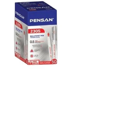 PENSAN 2305 ÜÇGEN KIRMIZI 0,5 MM TÜKENMEZ KALEM