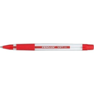 PENSAN SOFT GEL TÜKENMEZ KALEM KIRMIZI 0.7MM