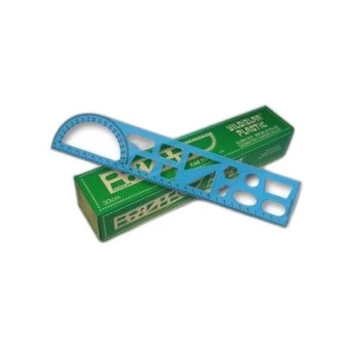 YILDIZLAR 30CM GEOMETRİK ŞEKİLLİ CETVEL