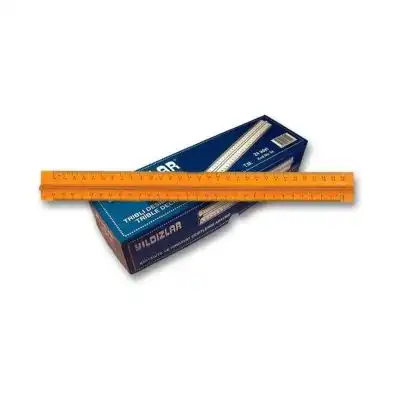 TRİBLİ DESİMETRE CETVEL 30CM.