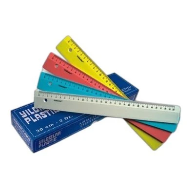 YILDIZLAR RENKLİ 30 CM CETVEL