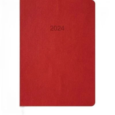 KESKİN 16X24 168 YAP.TERMO SERT KAPAK 2024 AJANDA KIRMIZI