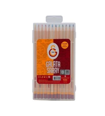 GALATASARAY 12 Lİ KURU BOYA KALEM ÇANTA SET