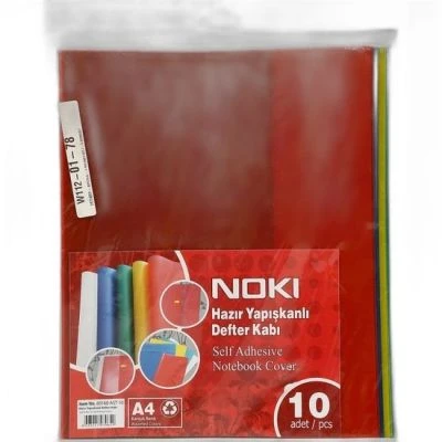 NOKİ HAZIR YAPIŞKANLI DEFTER KABI A4 10 LU KARIŞIK