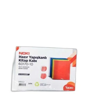 NOKİ HAZIR YAPIŞKANLI KİTAP KABI 10 LU ŞEFFAF