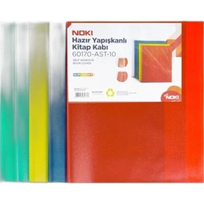 NOKİ HAZIR YAPIŞKANLI KİTAP KABI 10LU