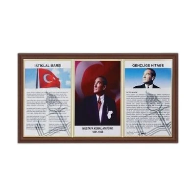 İNTERPANO 50*90 LAMİNE ÇERÇEVE D.MONTE ATATÜRK KÖŞESİ