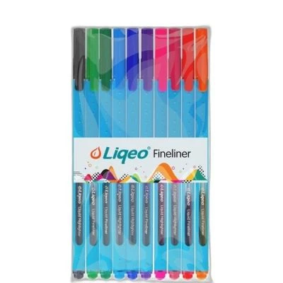 LIQEO FINELİNER KALEM 10'LU PVC