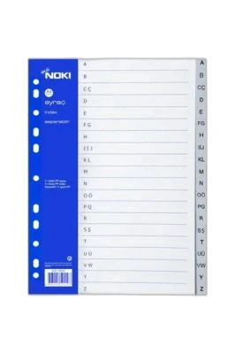 NOKİ AYRAÇ PP A-Z TÜRKÇE HARF