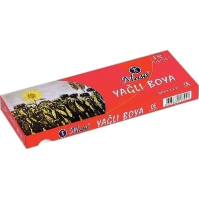 BY12 MASIS YAĞLI BOYA, 9 ML., 12 RENK