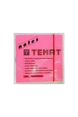 TEMAT.75X75MM KÜP NOT KAĞIDI.FOSFORLU RENK (320 SYF..4X80)