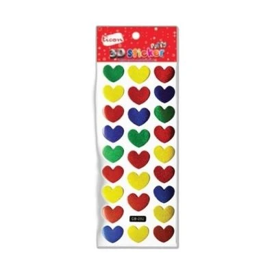 TİCON PUFFY KALP STİCKER