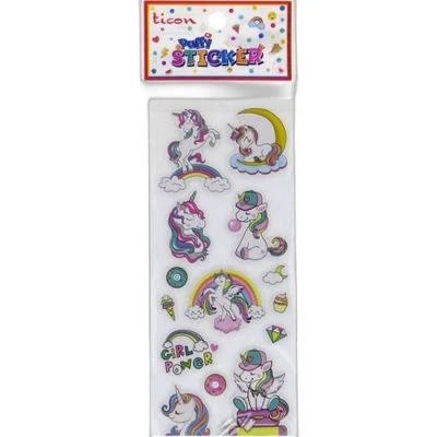 TİCON.TPS-011/3.PUFFY STICKER(UNICORN) ESKİ 009/6