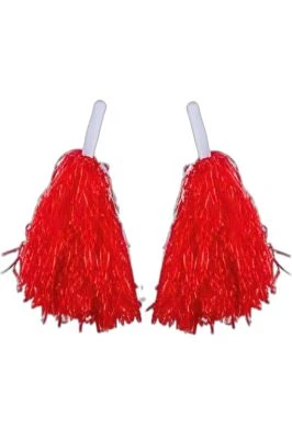 VAGON ÇİFT KIRMIZI SALLAMA PONPON