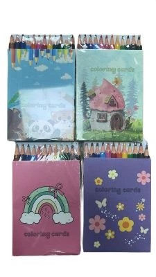 LİZY KUTULU KURU BOYALI BOYAMA KARTLARI