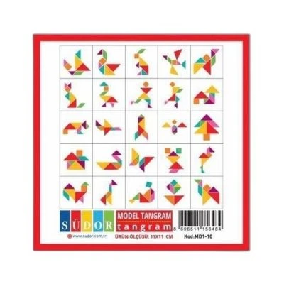 SÜDOR AHŞAP TANGRAM 14X14
