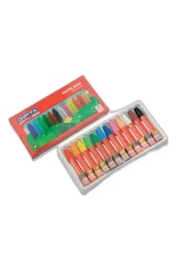 PASTEL BOYA 12 RENK KÖŞELİ