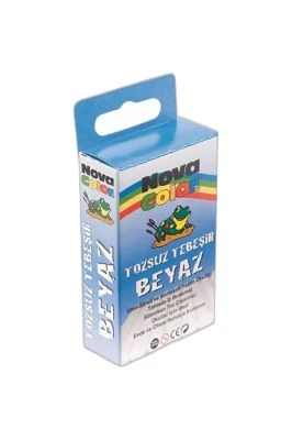 N.COLOR TOZSUZ TEBEŞİR 10 LU BEYAZ