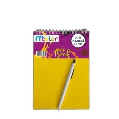 M COLOR A-5 P.P. KAPAK 80 YP. BLOKNOT (KARELI)