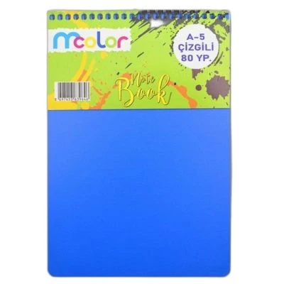 MCOLOR A5 80 ÇİZGİLİ DİK AÇILIR BLOKNOT
