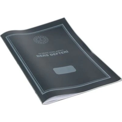10 DERS DERS DEFTERİİ YOKLAMALI PLASTİK KAPAK