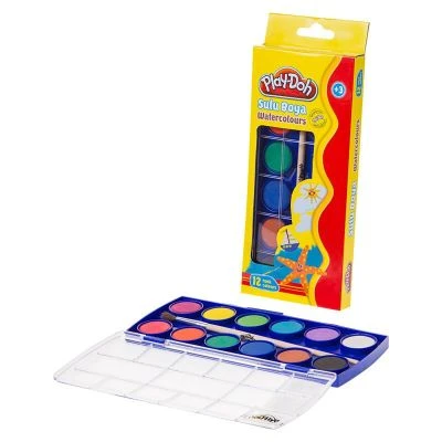 PLAY-DOH 12 RENK SULU BOYA / KÜÇÜK 23 MM