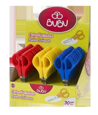 BU-BU CETVELLİ MAKAS 30 LU