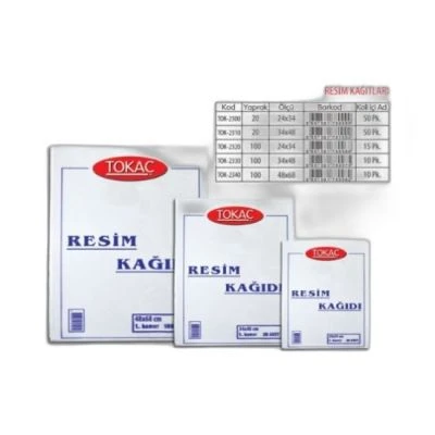 TOKAÇ 24X34CM RESİM KAĞIDI