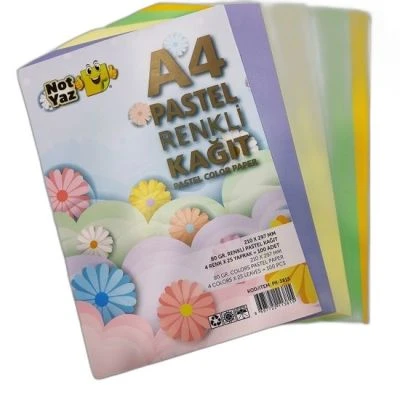 NOT YAZ A4 4X24 100'LÜ PASTEL RENKLİ KAĞIT
