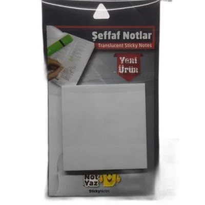 NOT YAZ ŞEFFAF NOTLAR RENKSİZ