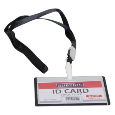 RUBENİS YAKA KARTI+İP SİYAH