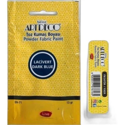 ARTDECO TOZ KUMAŞ BOYASI 13 GR LACİVERT