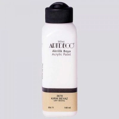 ARTDECO AKRİLİK BOYA 140ML KIRIK BEYAZ 3670