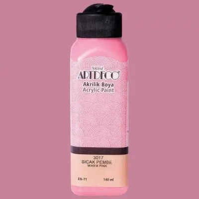 ARTDECO AKRİLİK BOYA 140ML SICAK PEMBE 3017