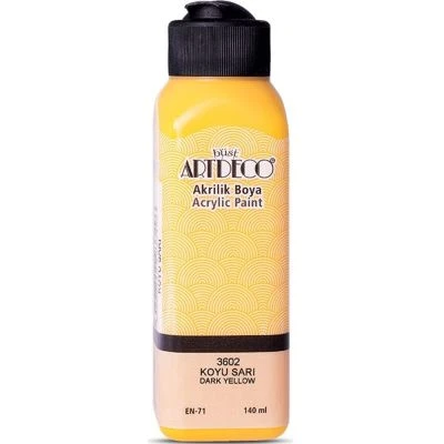 ARTDECO AKRİLİK BOYA 140ML KOYU SARI 3602