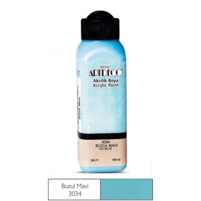 ARTDECO AKRİLİK BOYA 140ML BUZUL MAVİ 3034