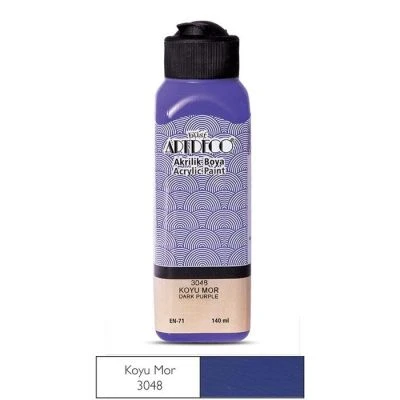 ARTDECO AKRİLİK BOYA 140ML KOYU MOR 3048