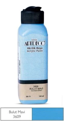 ARTDECO AKRİLİK BOYA 140ML BULUT MAVİ 3609