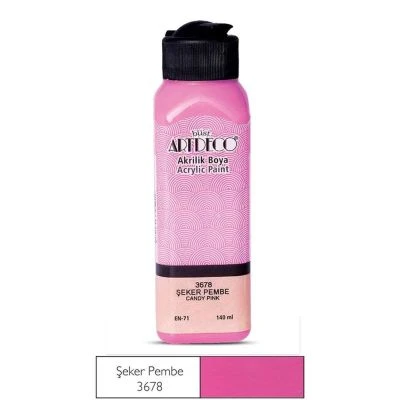 ARTDECO AKRİLİK BOYA 140ML ŞEKER PEMBE 3678