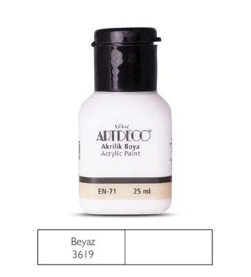 ARTDECO AKRİLİK BOYA 25ML BEYAZ 3619