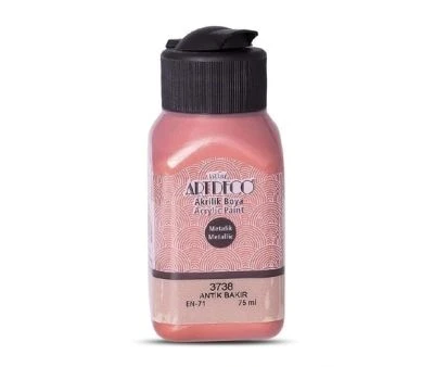 ARTDECO METALİK AKRİLİK BOYA 75ML ANTİK BAKIR 3738