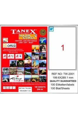 TANEX TW-2001 LAZER ETİKET