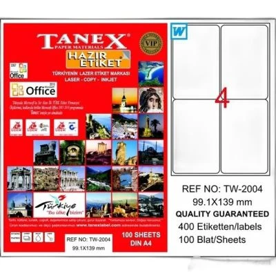 TANEX TW-2004 BİLGİSAYAR ETİKETİ