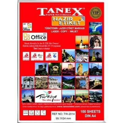 TANEX 2016 LAZER ETİKET