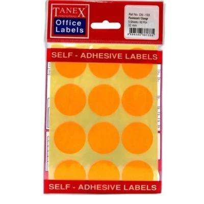 TANEX OFC-133 MİX COLOR OFİS ETİKETİ