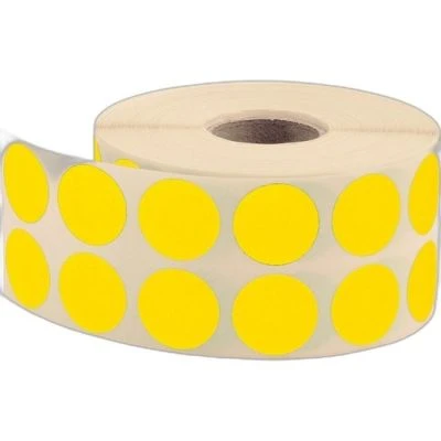 TANEX 20MM SARI NOKTA ETİKET 2500Lİ