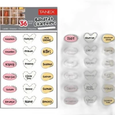 TANEX MTC-604 BAHARAT PP OPAK STİCKER 4 2 AD.