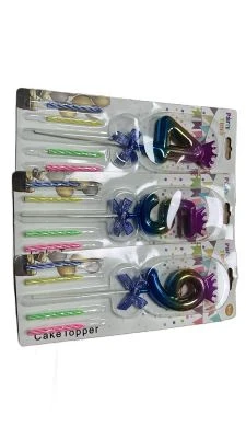 DEKORATİF DOĞUM GÜNÜ MUMU SET GRADİENT