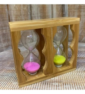 AHŞAP KUM SAATİ 2 Lİ