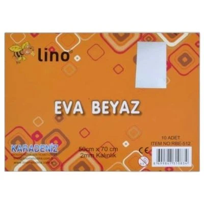 LİNO EVA 50X70 CM.2MM. BEYAZ
